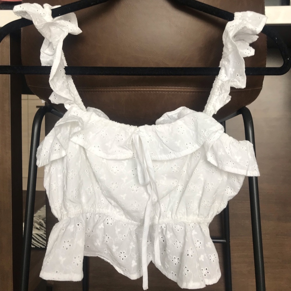 Forever 21 Broderie Onglaise Shirt